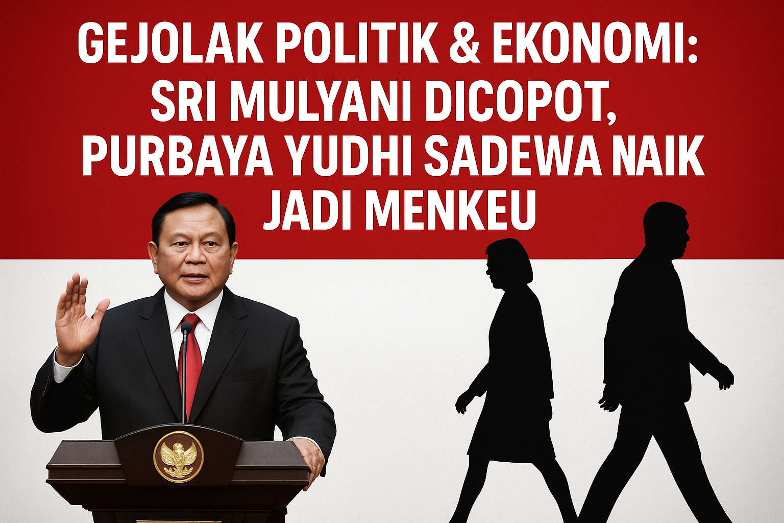Reshuffle kabinet Indonesia 2025: Sri Mulyani dicopot, Purbaya Yudhi Sadewa dilantik jadi Menkeu